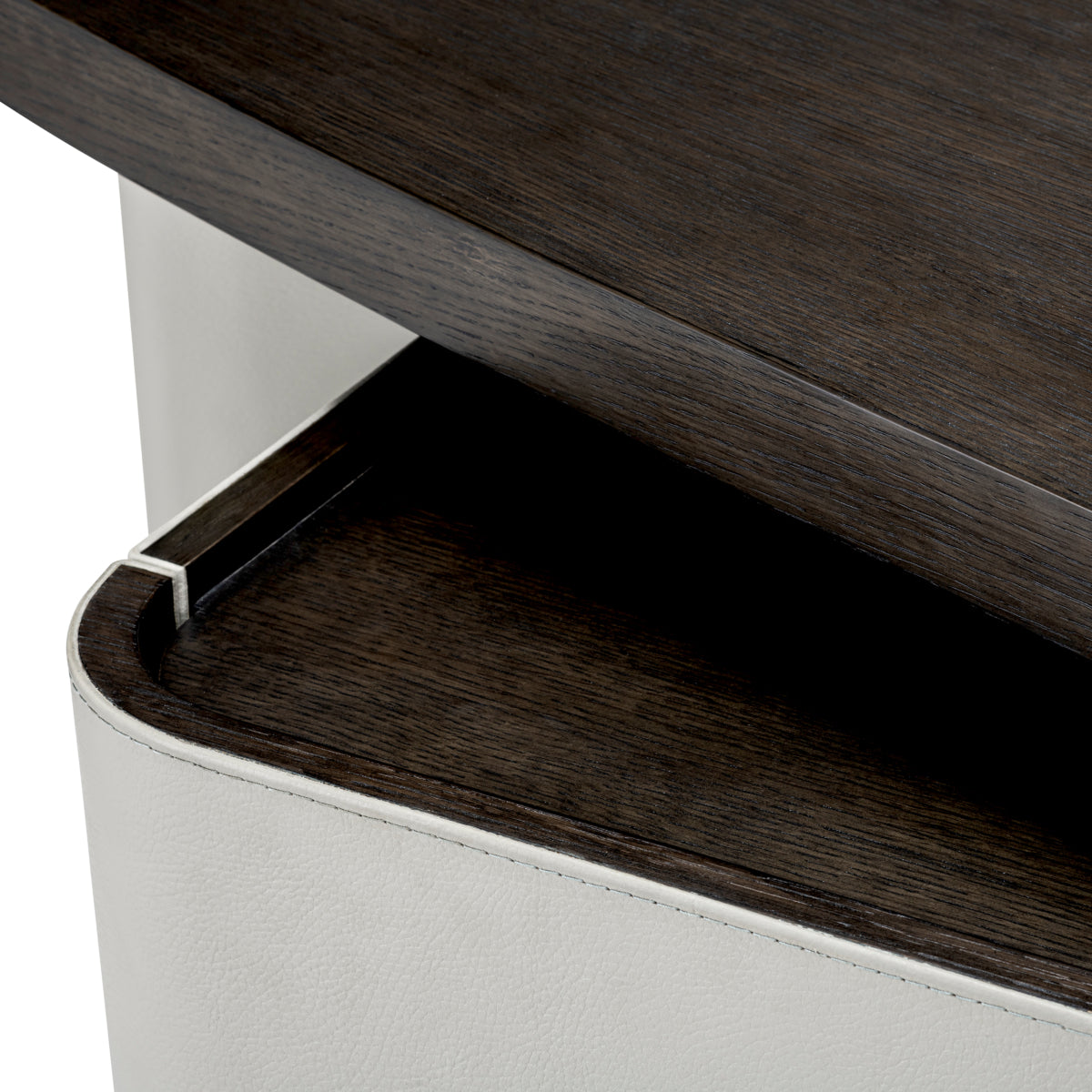 Gray Leather Rotating Desk Numana | Eichholtz Miami
