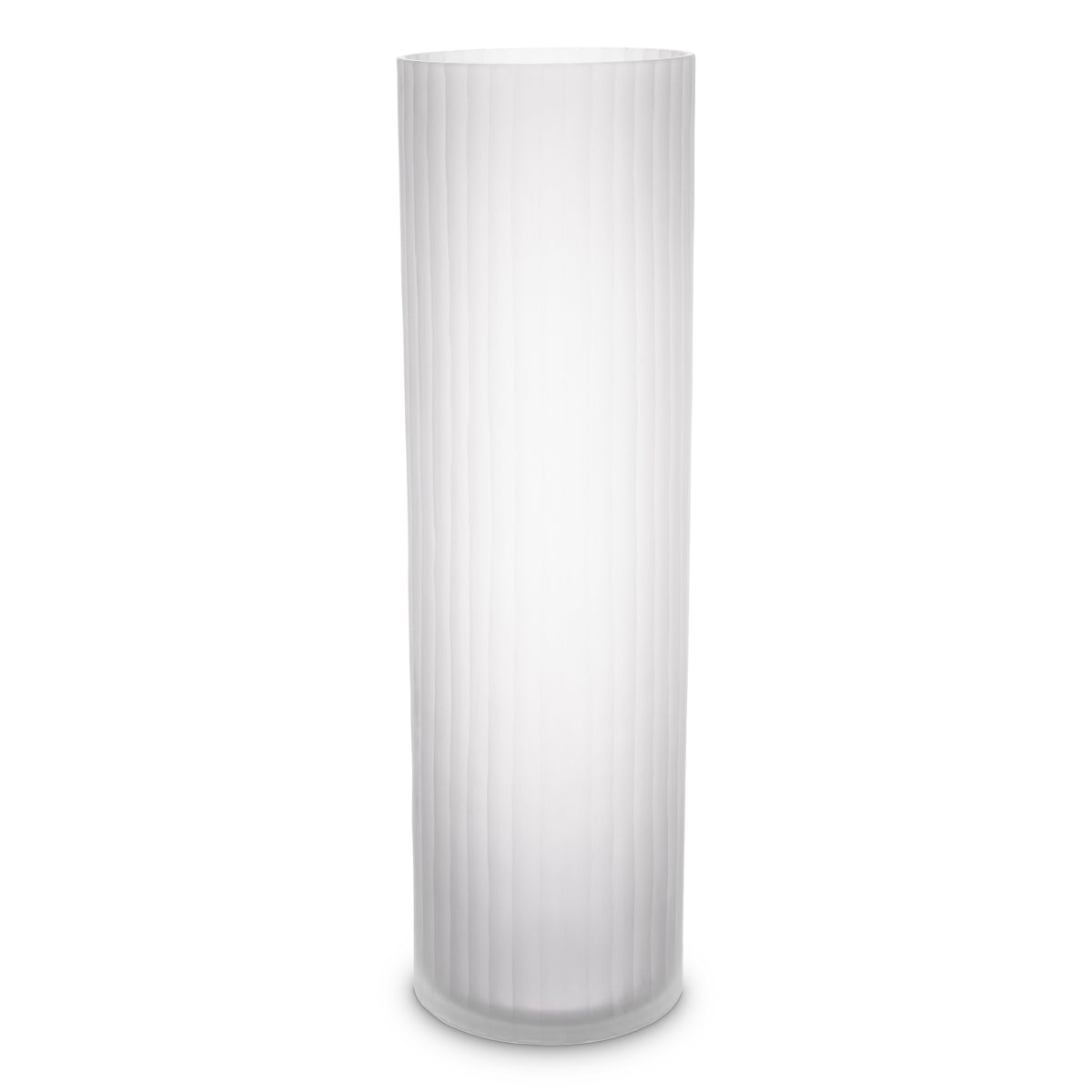 White Frosted Glass Vase Haight | Eichholtz Miami