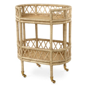 Natural Rattan Trolley Dorini | Eichholtz Miami