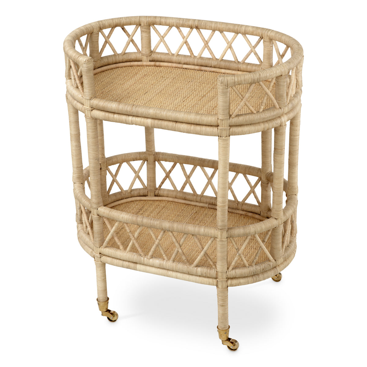Natural Rattan Trolley Dorini | Eichholtz Miami