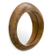 Vintage Brass Round Mirror Velino | Eichholtz Miami