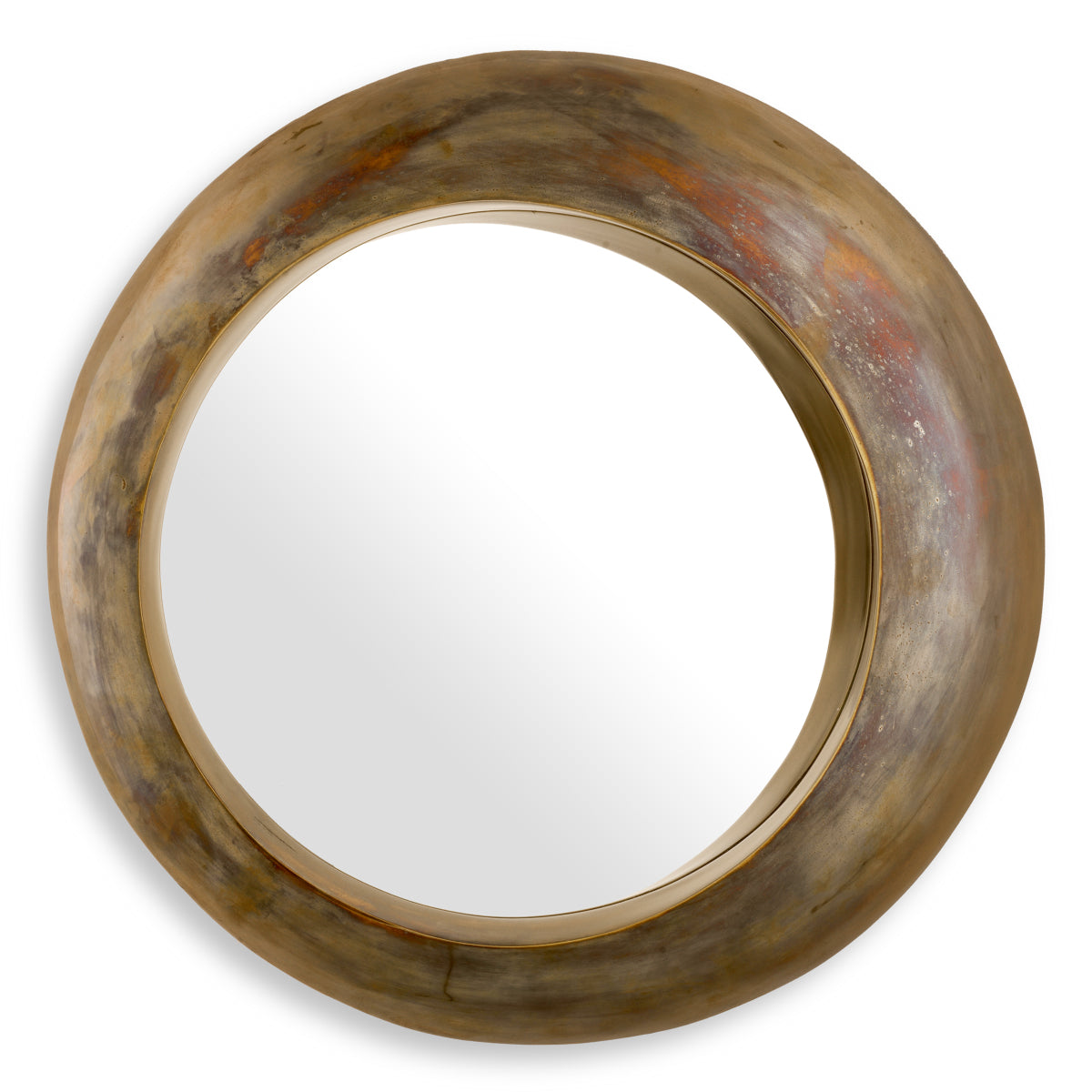 Vintage Brass Round Mirror Velino | Eichholtz Miami