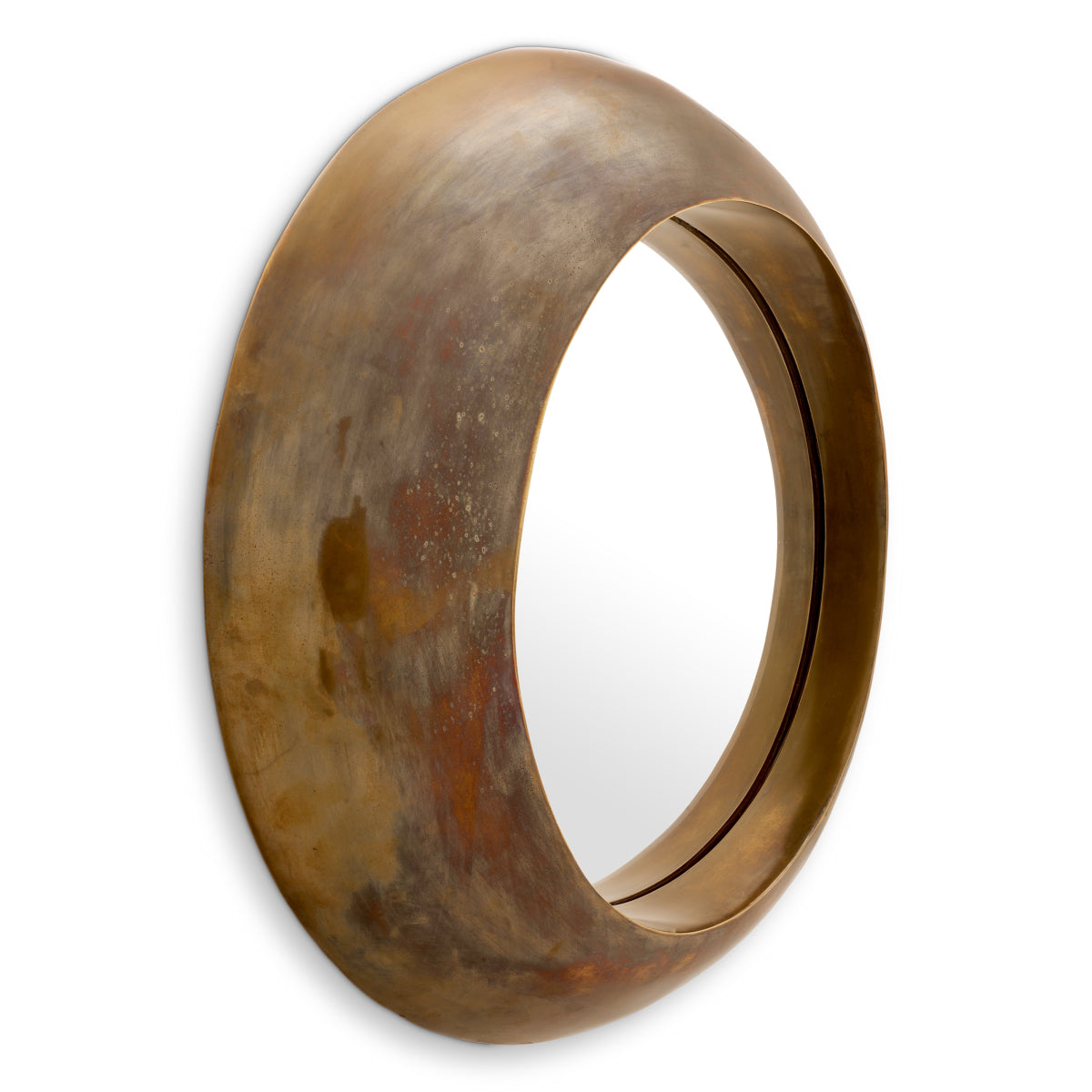 Vintage Brass Round Mirror Velino | Eichholtz Miami