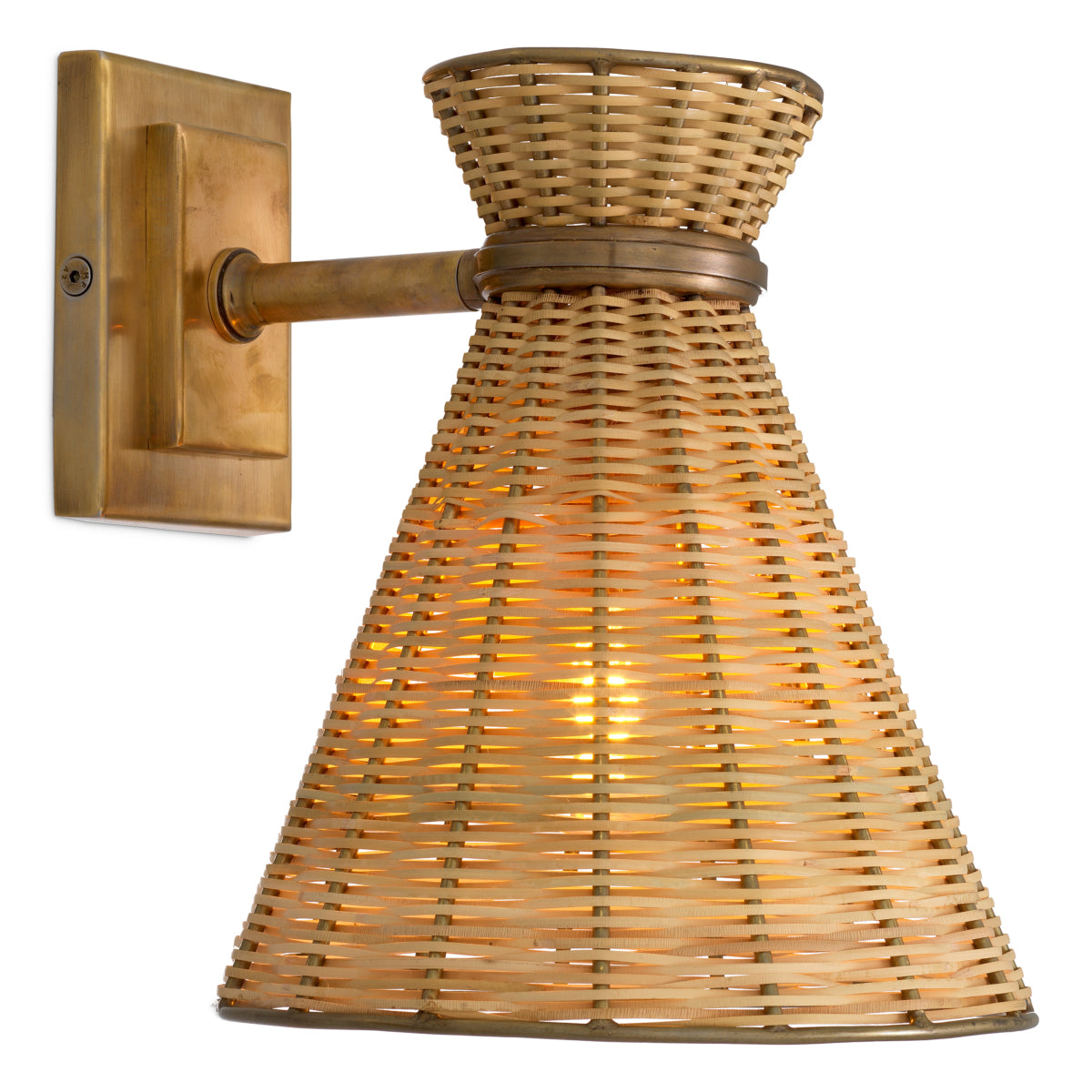 Natural Rattan Wall Lamp Kon Tiki | Eichholtz Miami