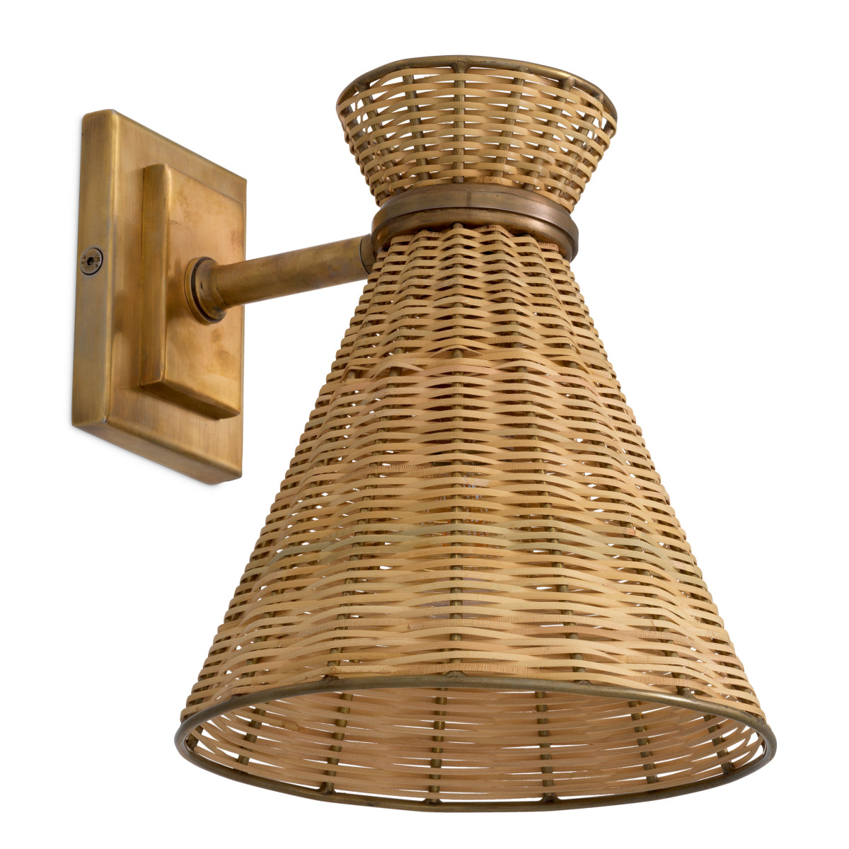 Natural Rattan Wall Lamp Kon Tiki | Eichholtz Miami