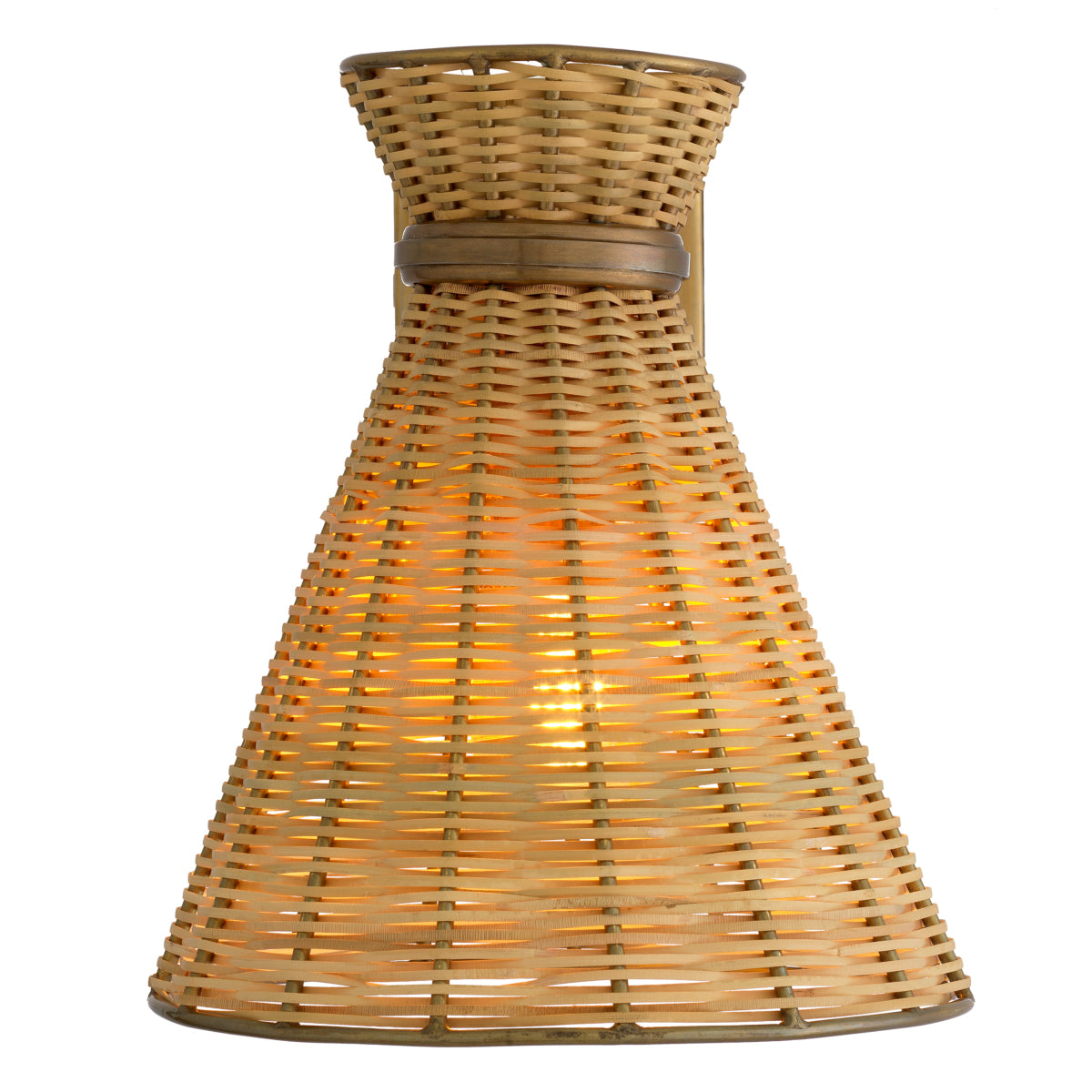 Natural Rattan Wall Lamp Kon Tiki | Eichholtz Miami