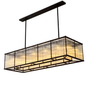 Glass Rectangular Chandelier Bernardi | Eichholtz Miami
