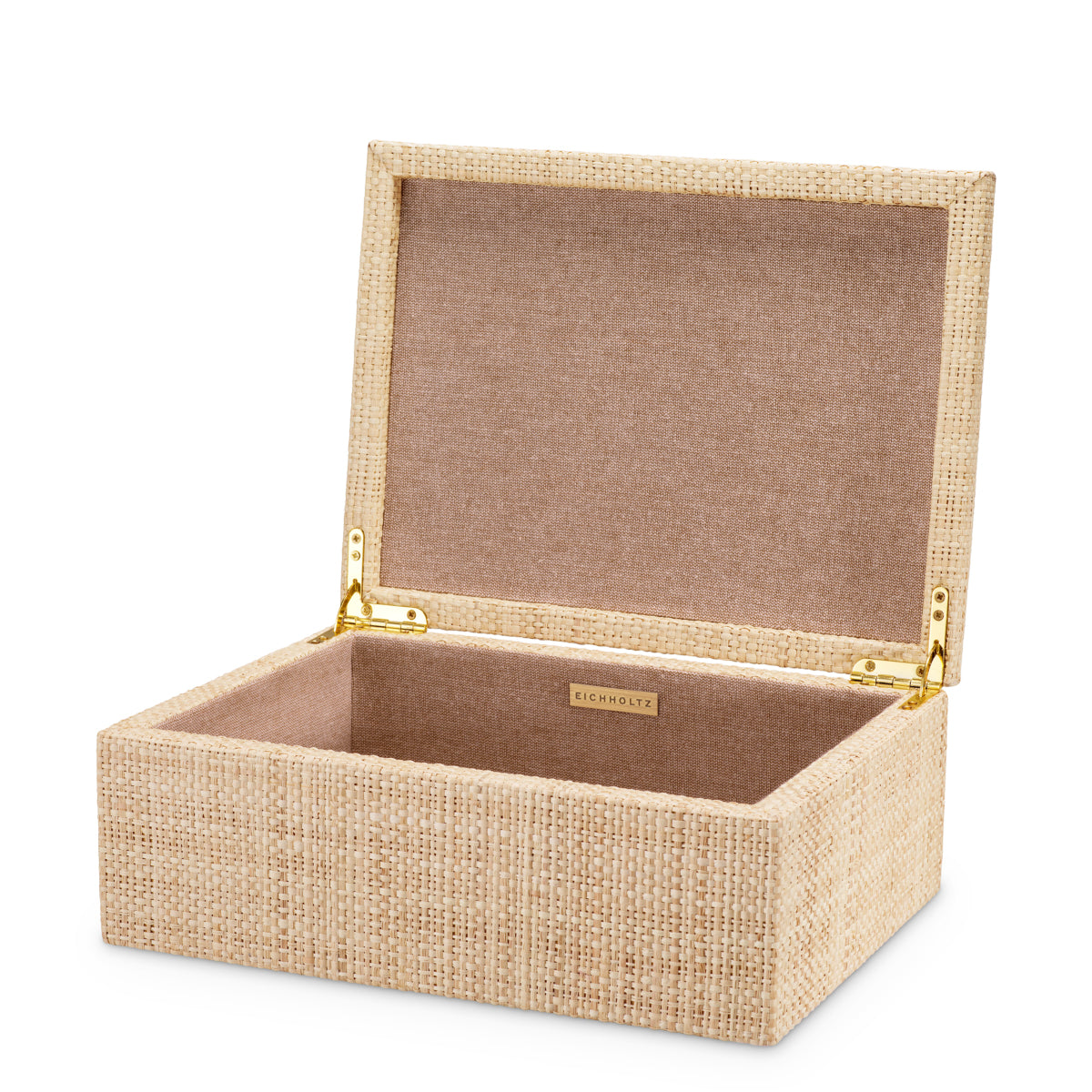 Handwoven Natural Raffia Box Cadiz | Eichholtz Miami