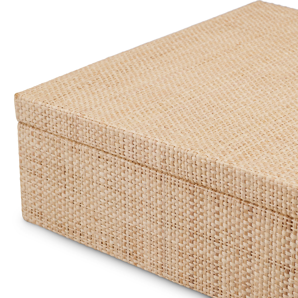 Handwoven Natural Raffia Box Cadiz | Eichholtz Miami