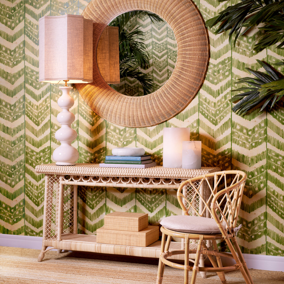 Rattan Console Table Saba | Eichholtz Miami