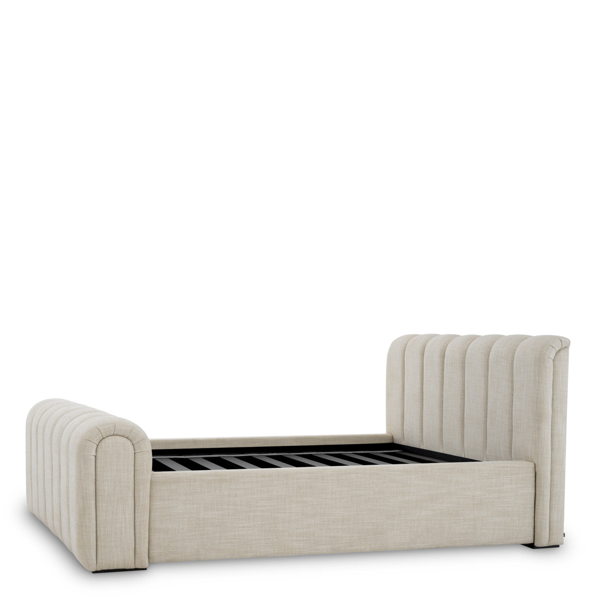 Beige Upholstered Bed Frame Kayden | Eichholtz Miami