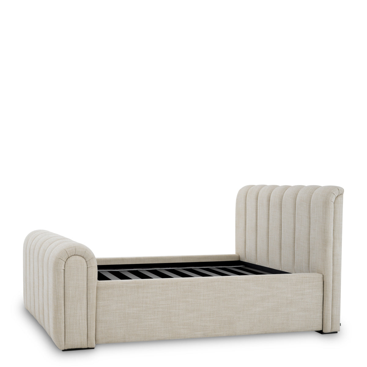 Beige Upholstered Bed Frame Kayden | Eichholtz Miami