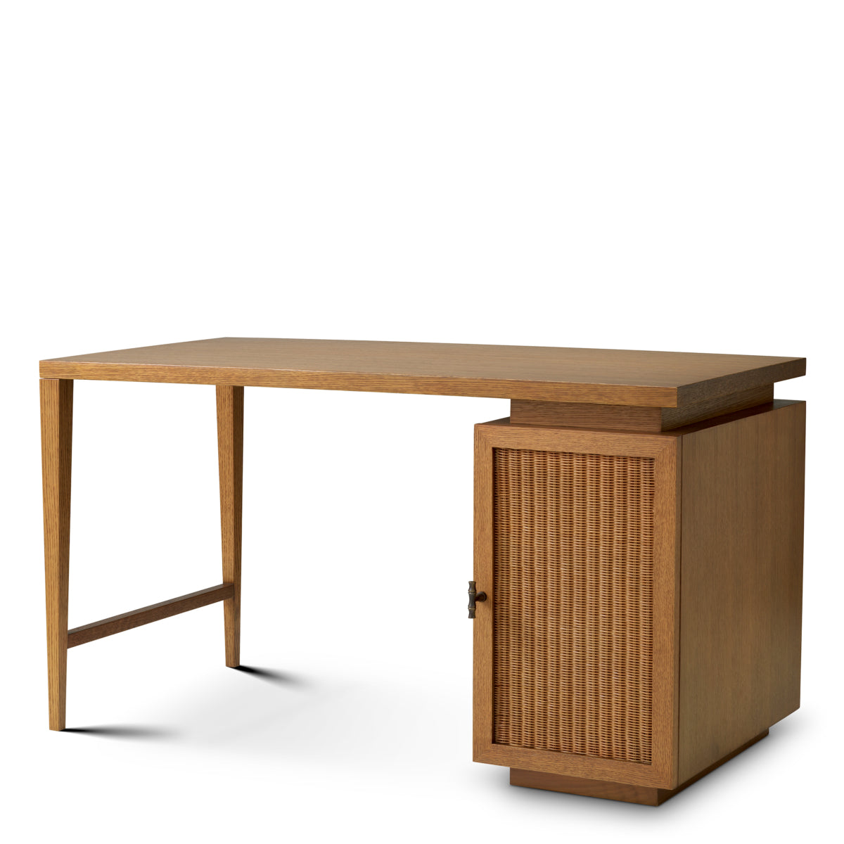 Rattan Door Wooden Desk Borchard | Eichholtz Miami