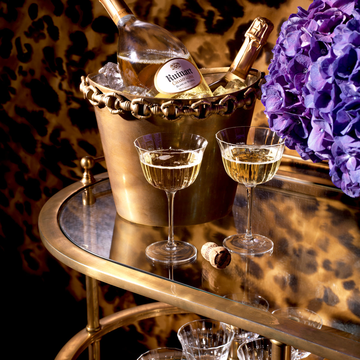 Vintage Brass Wine Cooler Clementine | Eichholtz Miami