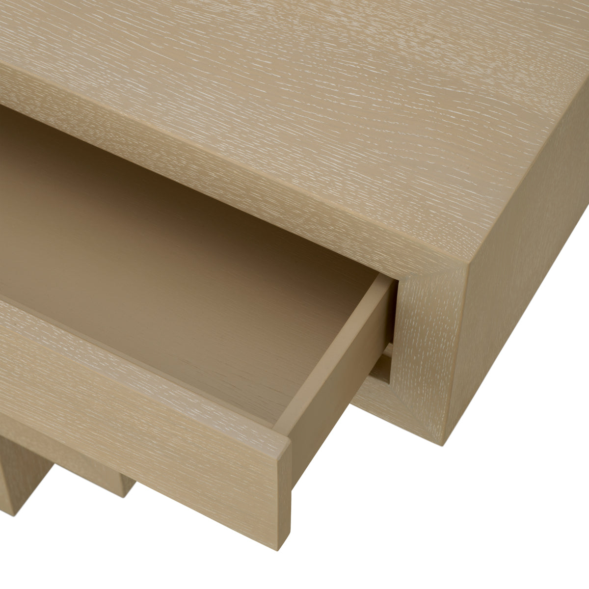 Oak Geometrical Console Table Rialto | Eichholtz Miami