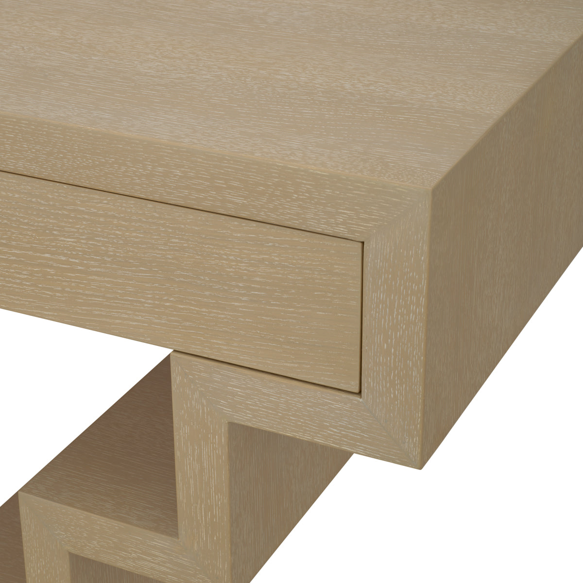 Oak Geometrical Console Table Rialto | Eichholtz Miami