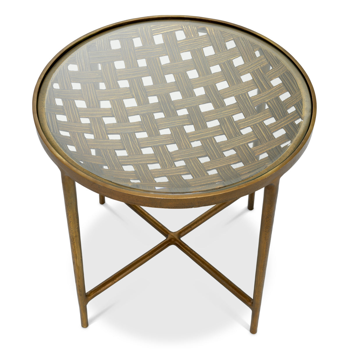 Woven Design Side Table Sorrento | Eichholtz Miami
