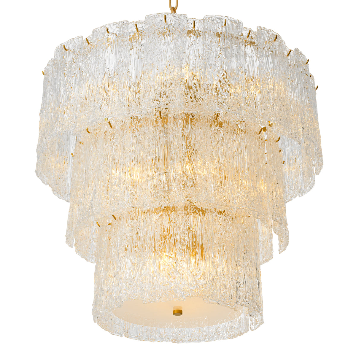 Glass Layered Chandelier Almeria | Eichholtz Miami