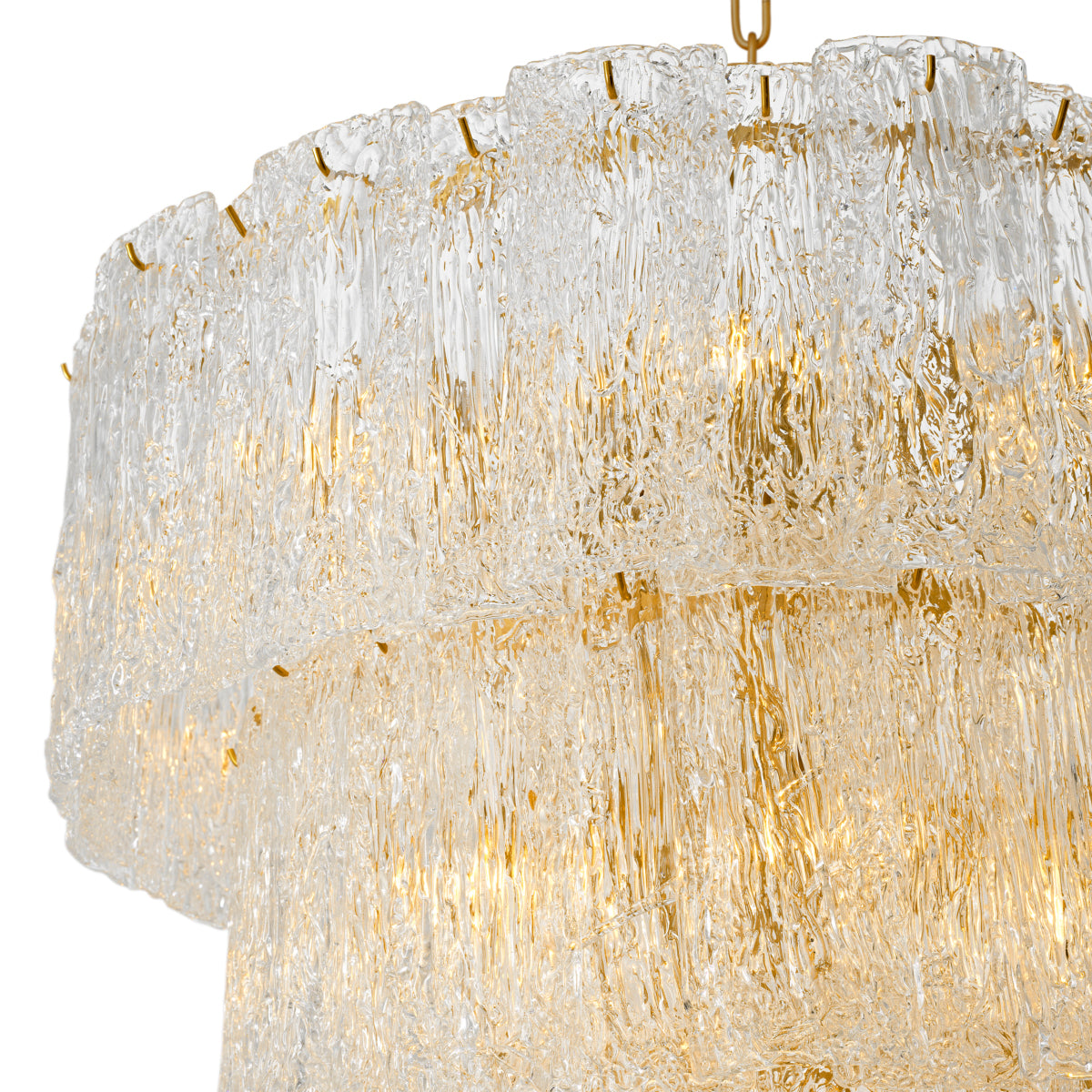 Glass Layered Chandelier Almeria | Eichholtz Miami