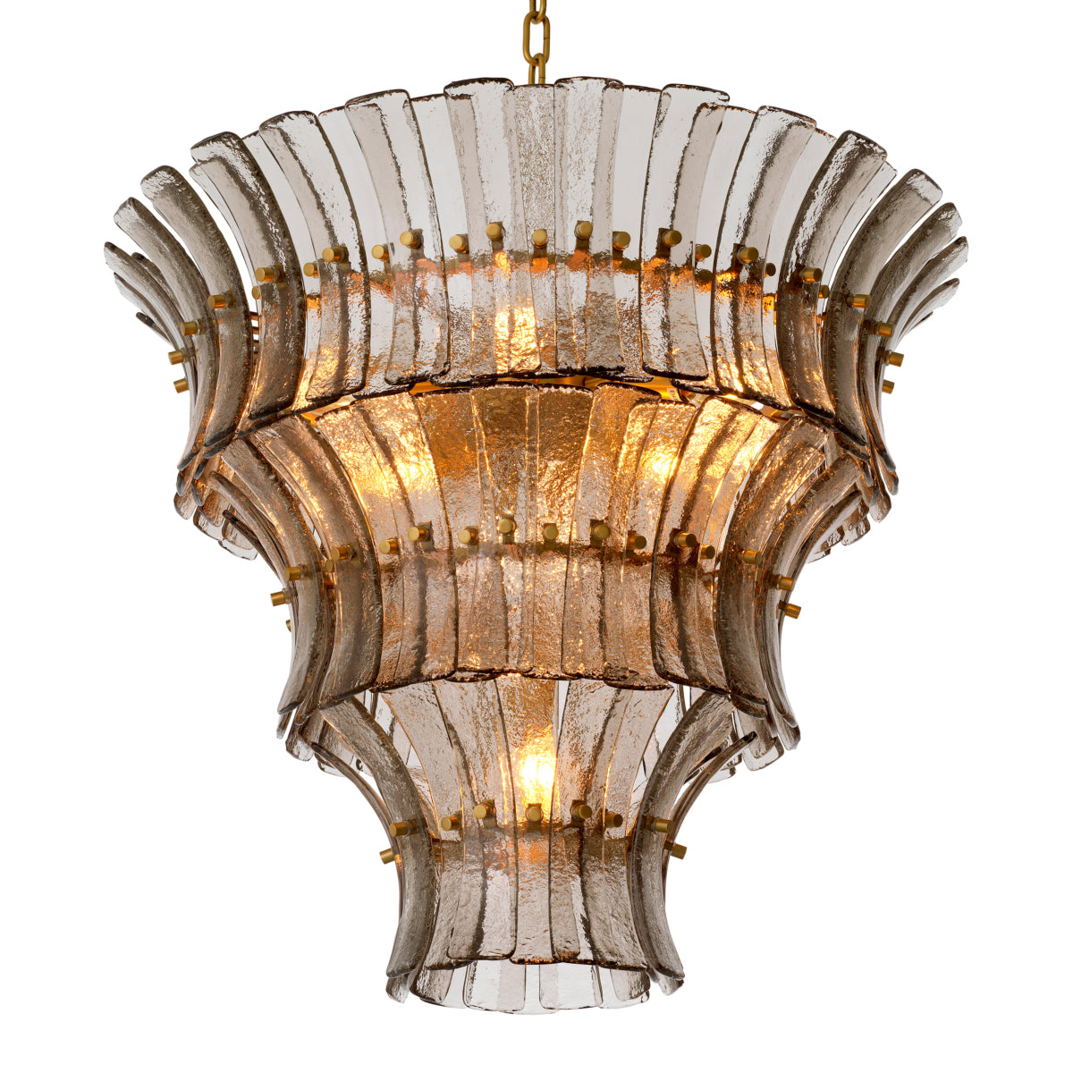 Glass Tiered Chandelier Toscano | Eichholtz Miami