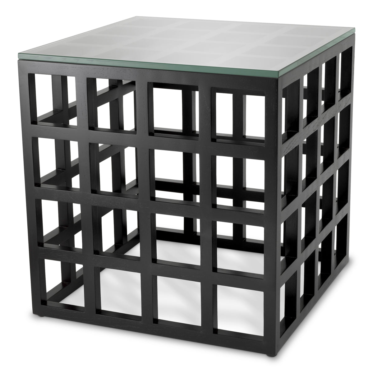 Black Framework Side Table Cubico | Eichholtz Miami