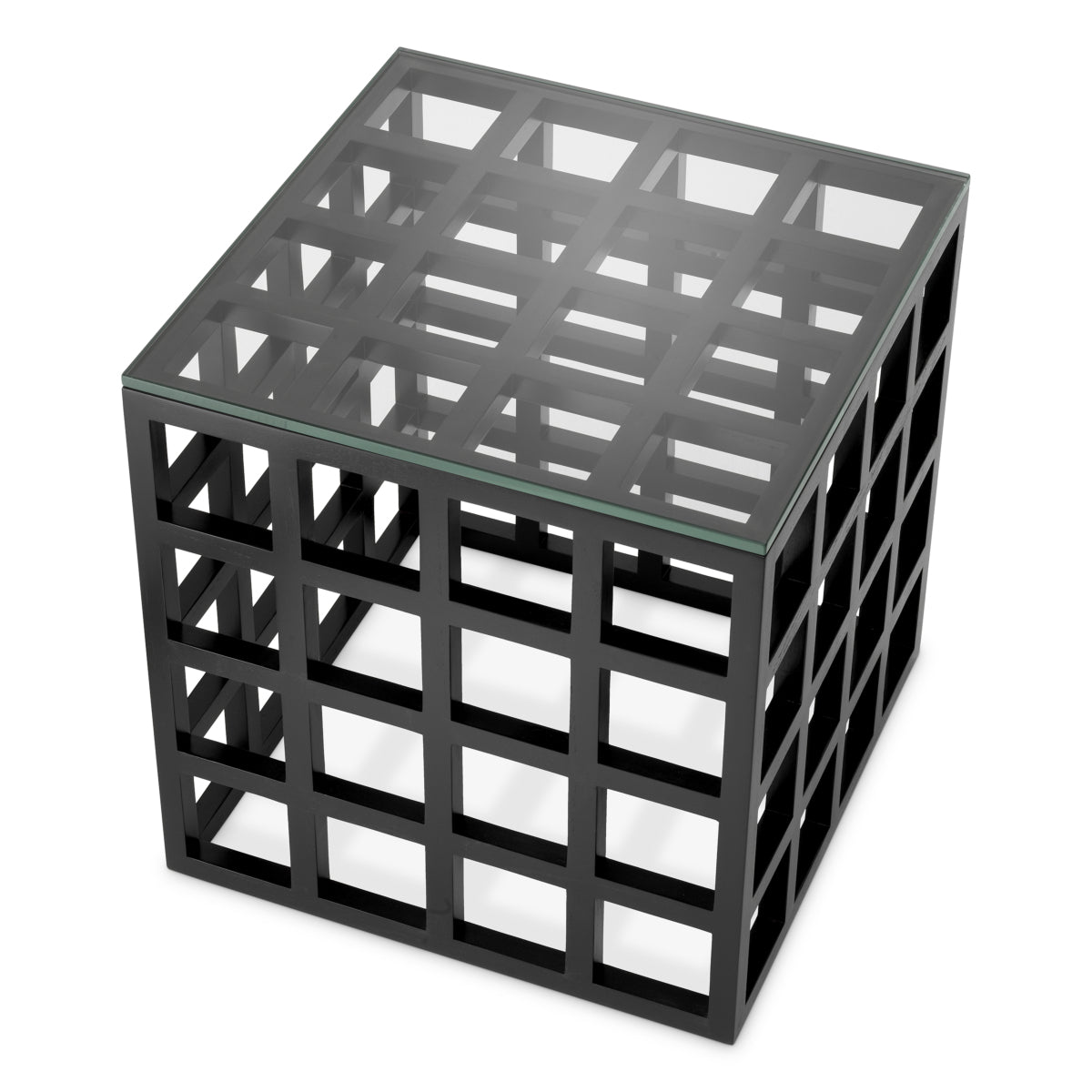 Black Framework Side Table Cubico | Eichholtz Miami