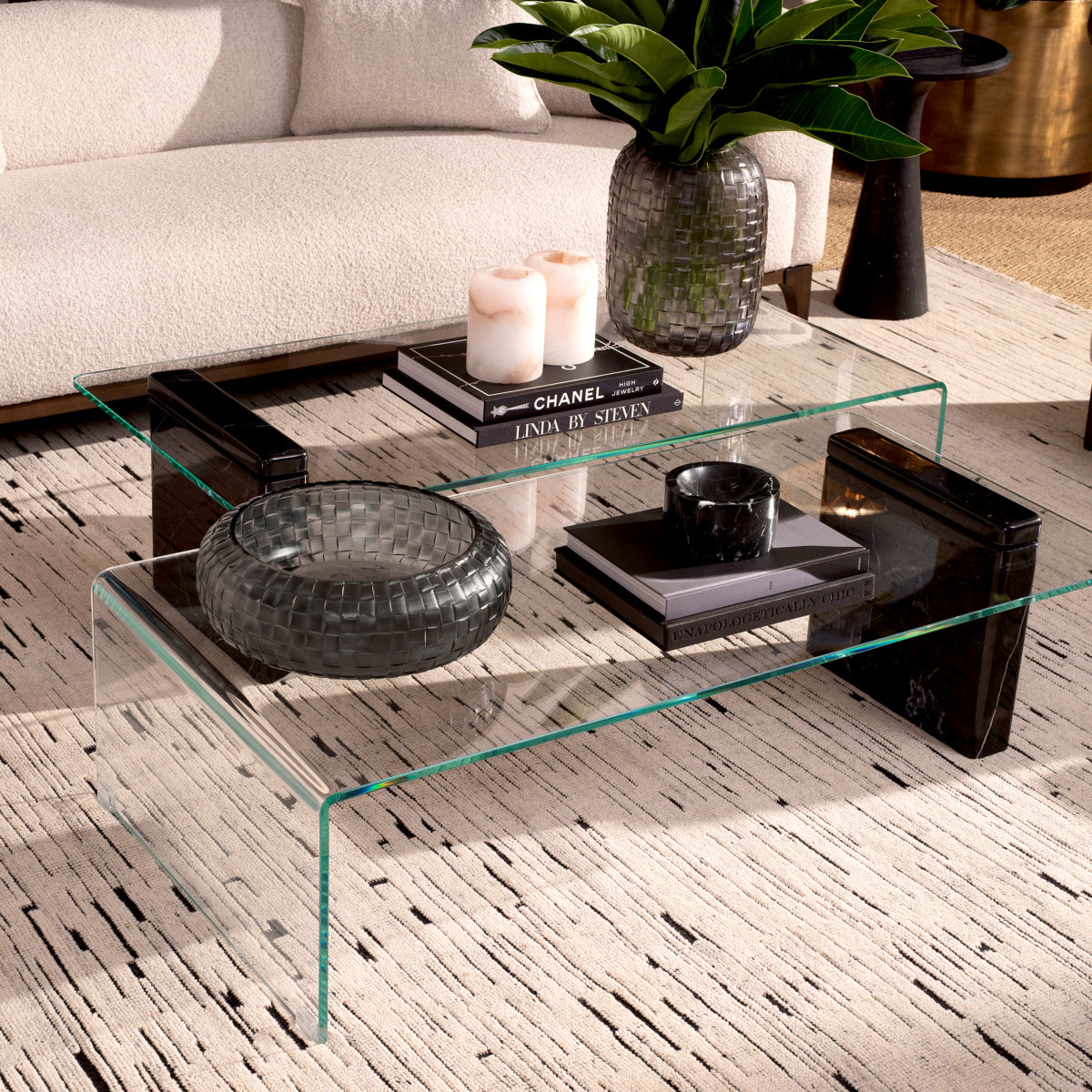 Clear Glass Coffee Table Stonecrest | Eichholtz Miami