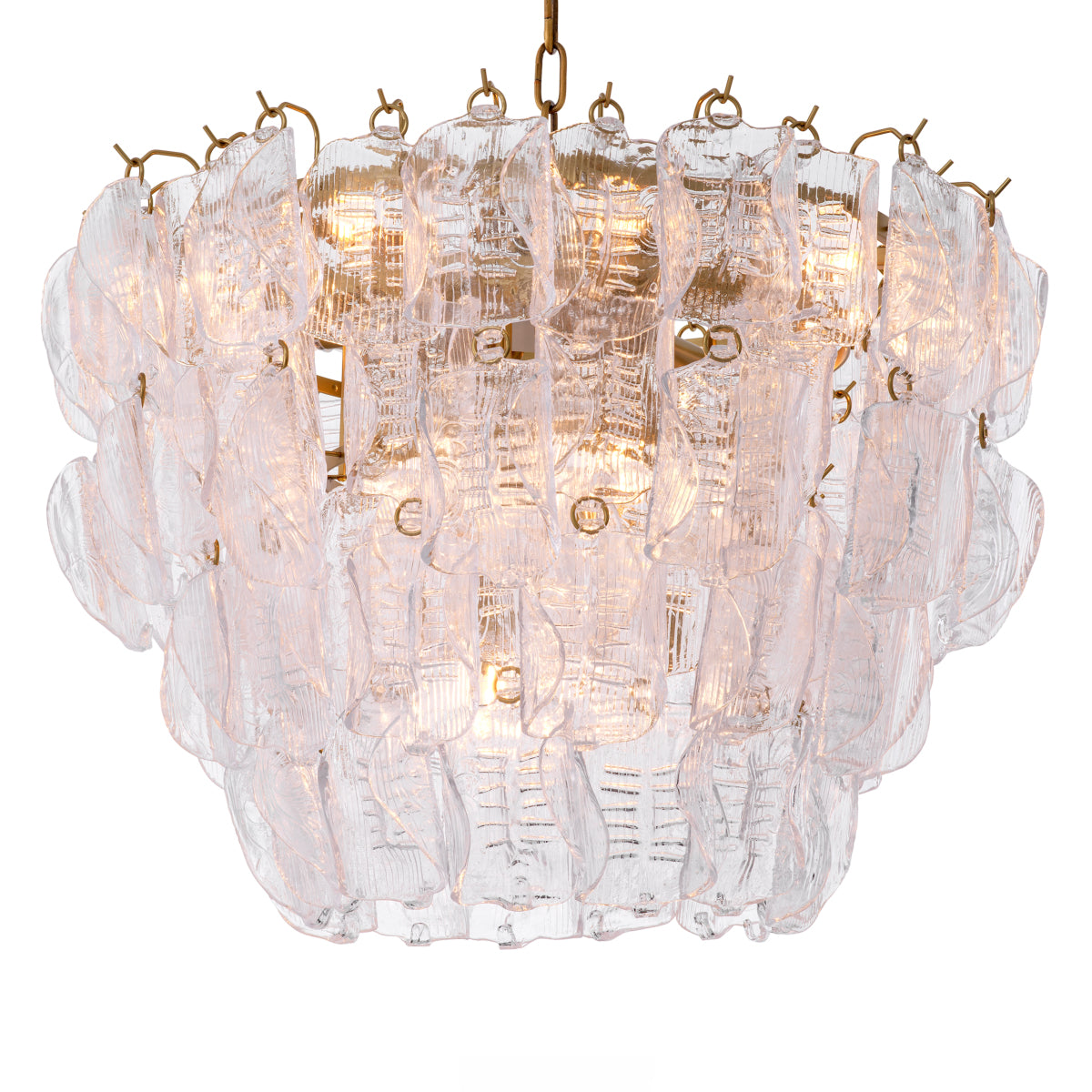 Tiered Glass Chandelier Solange | Eichholtz Miami