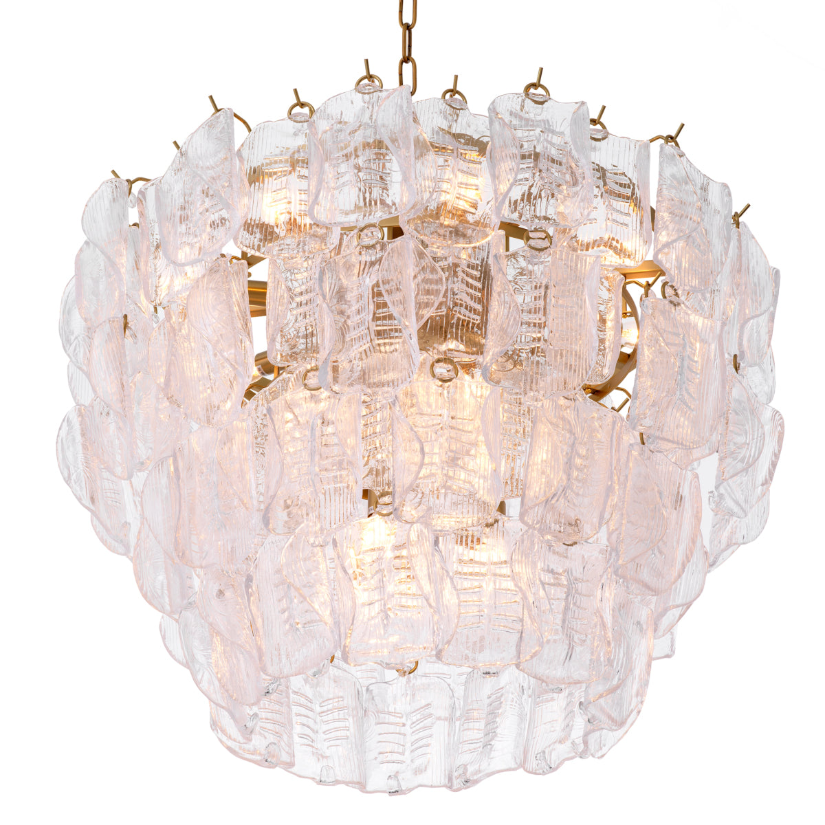 Tiered Glass Chandelier Solange | Eichholtz Miami