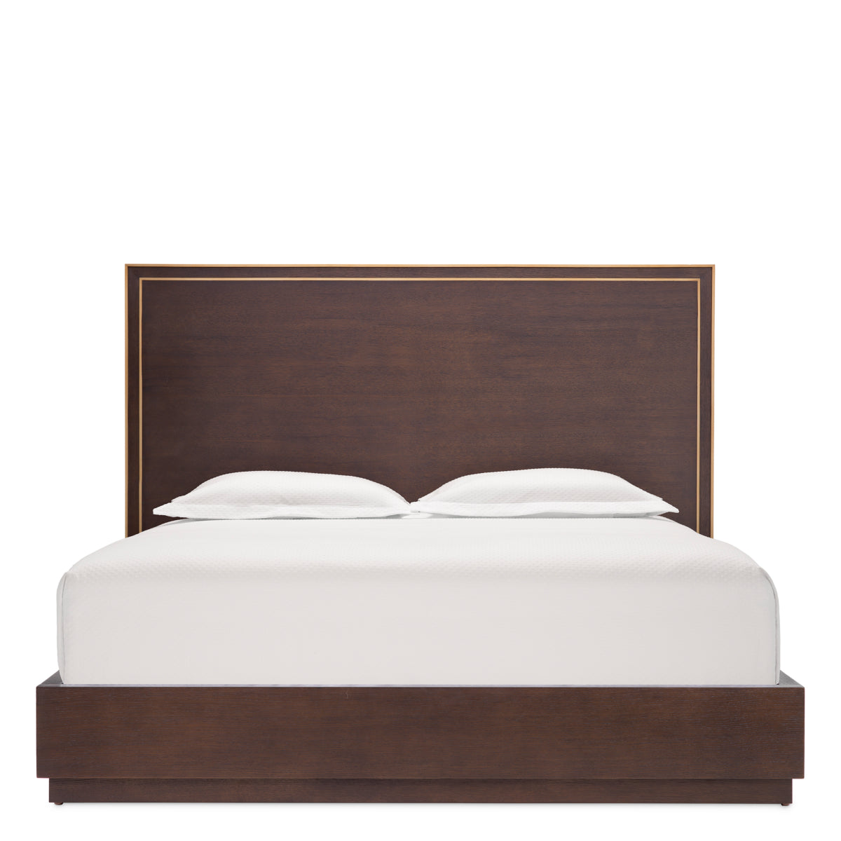 Brown Oak Bed Frame Camelot | Eichholtz Miami