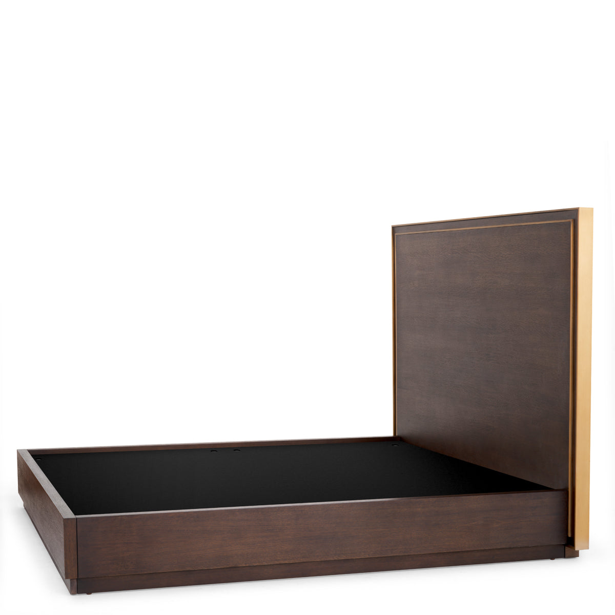 Brown Oak Bed Frame Camelot | Eichholtz Miami