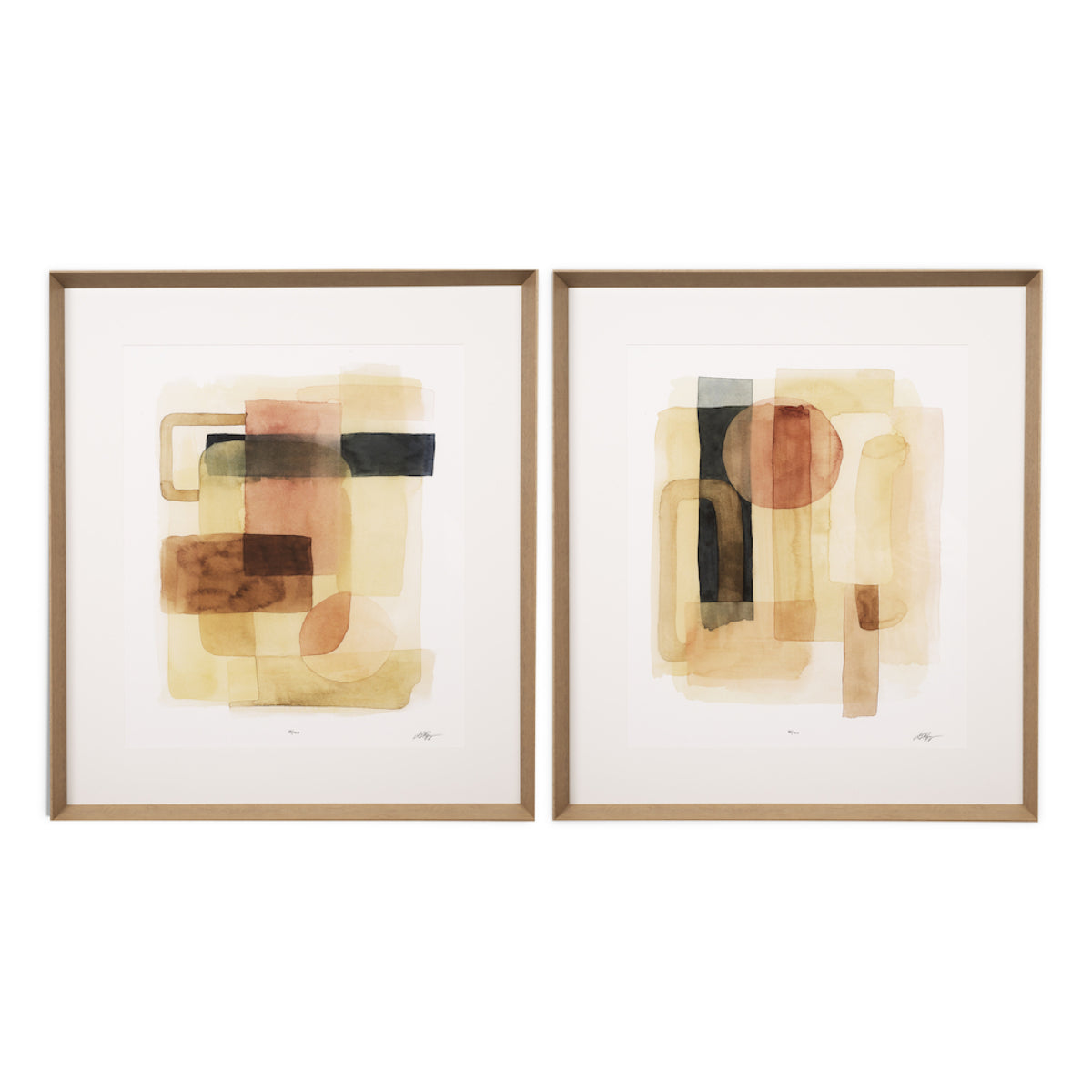 Abstract Art Prints (2) Sun and Sand | Eichholtz Miami