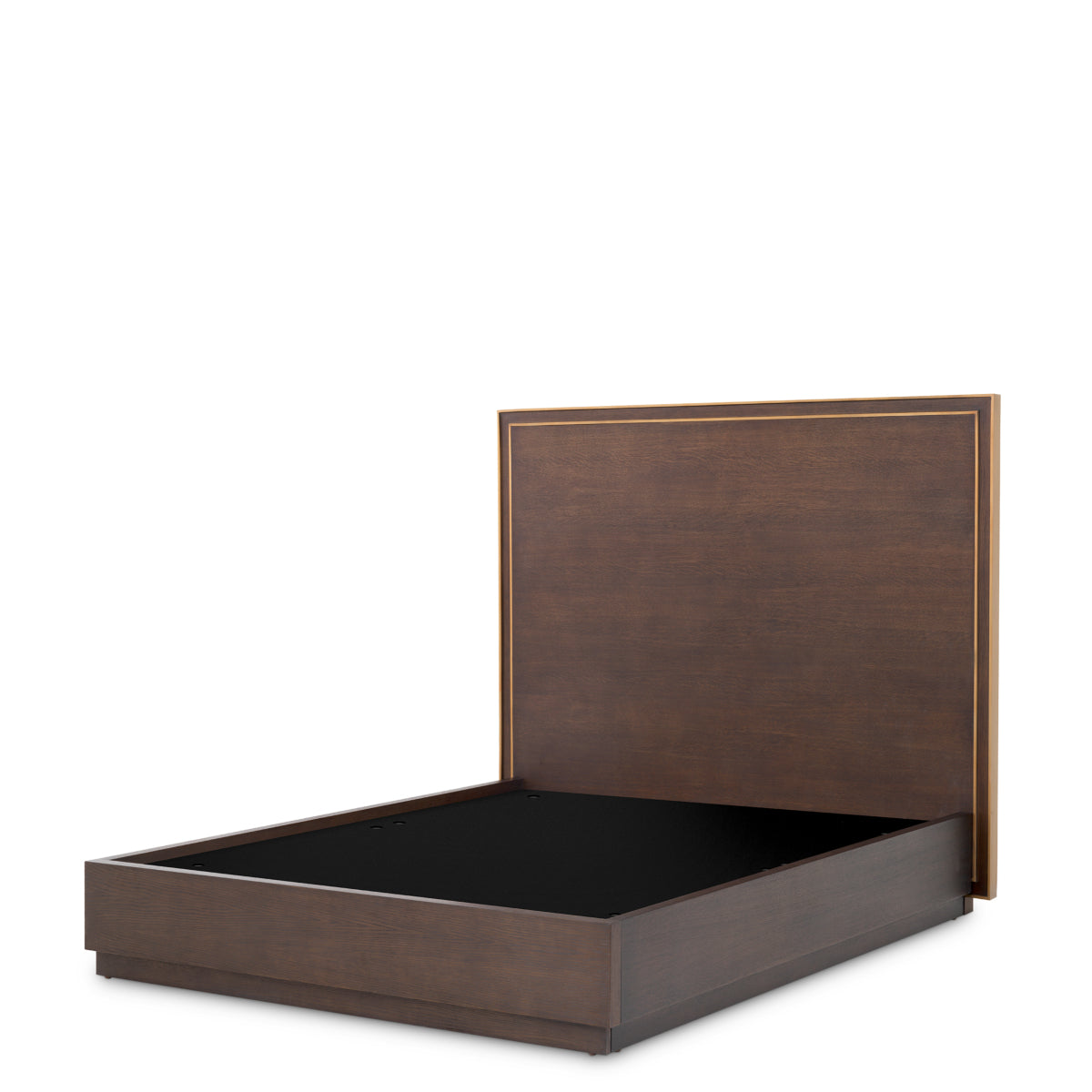 Brown Oak Bed Frame Camelot | Eichholtz Miami