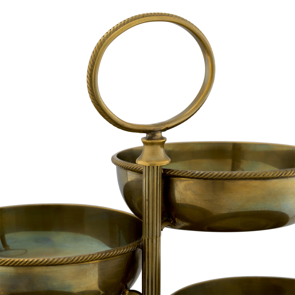 Vintage Brass 6-Bowl Stand Christine | Eichholtz Miami