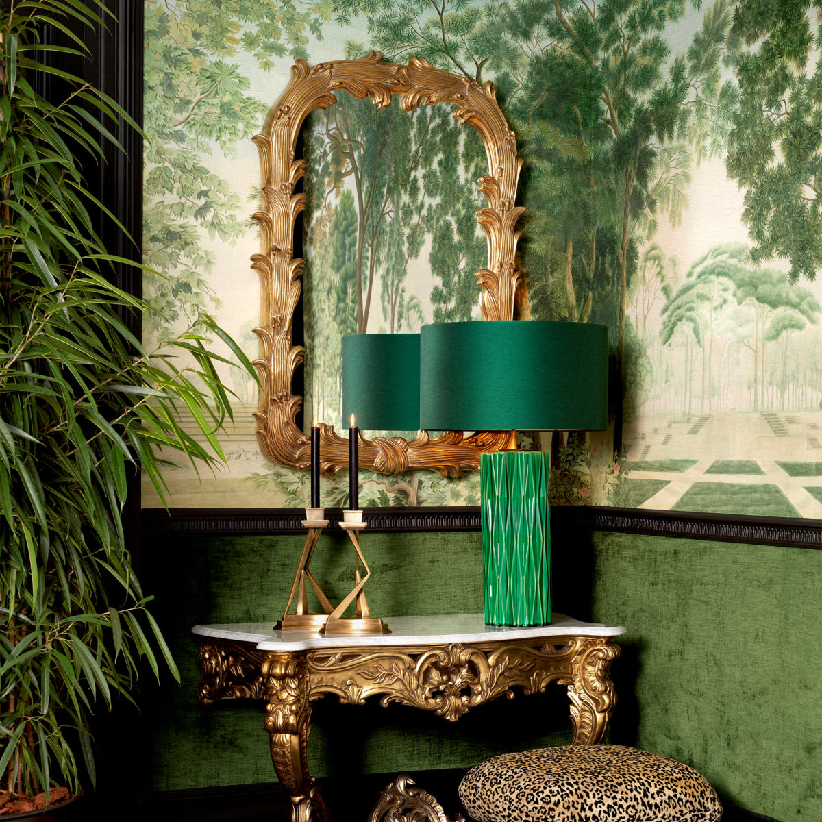 Antique Gold Leaf Mirror Gavin | Eichholtz Miami