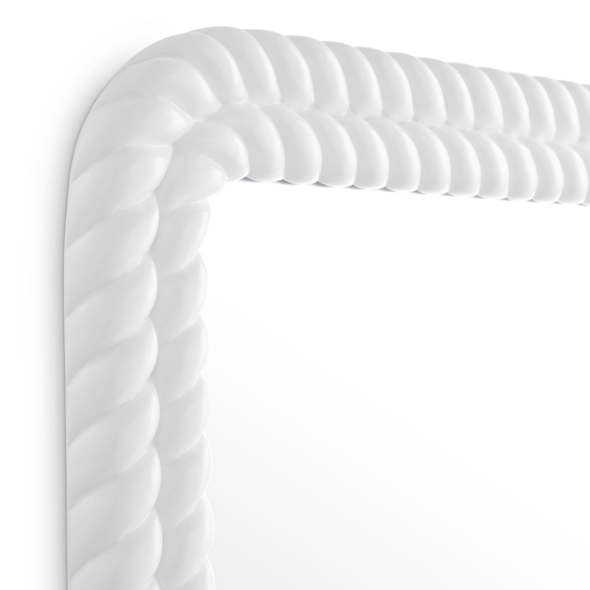 White Handcarved Mirror Viviana | Eichholtz Miami