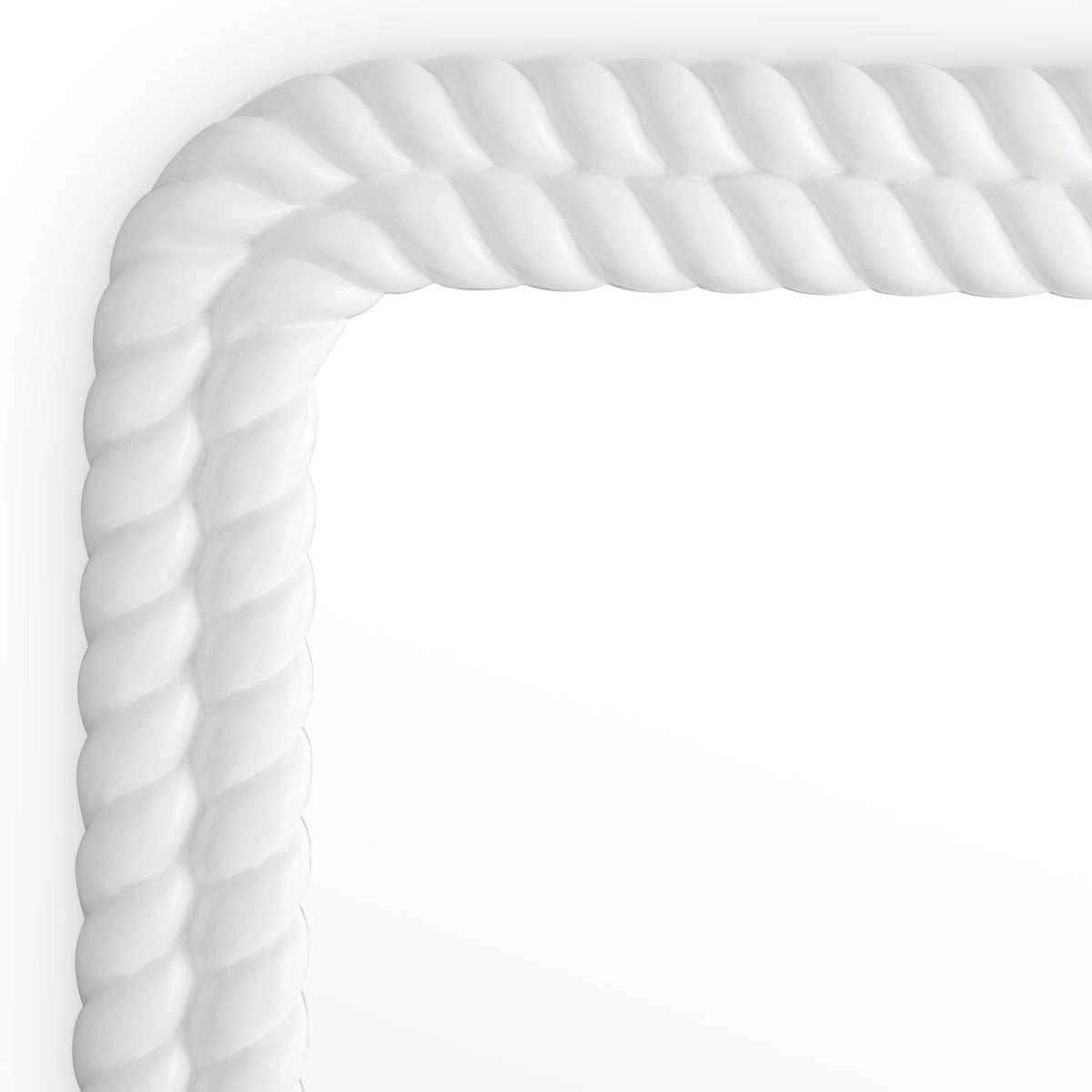 White Handcarved Mirror Viviana | Eichholtz Miami