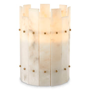 Alabaster Hurricane Candle Holder Ruby | Eichholtz Miami