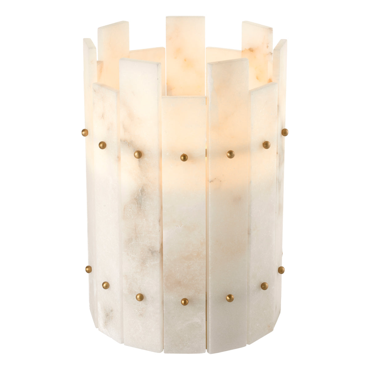 Alabaster Hurricane Candle Holder Ruby | Eichholtz Miami