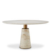 Travertine Dining Table Genova | Eichholtz Miami