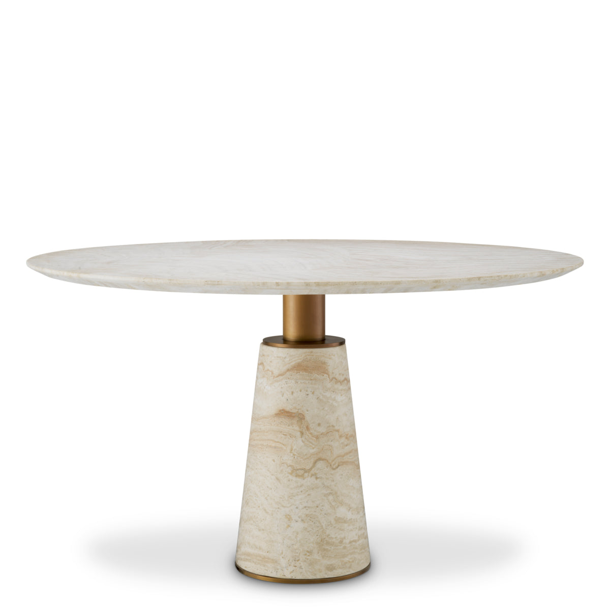Travertine Dining Table Genova | Eichholtz Miami