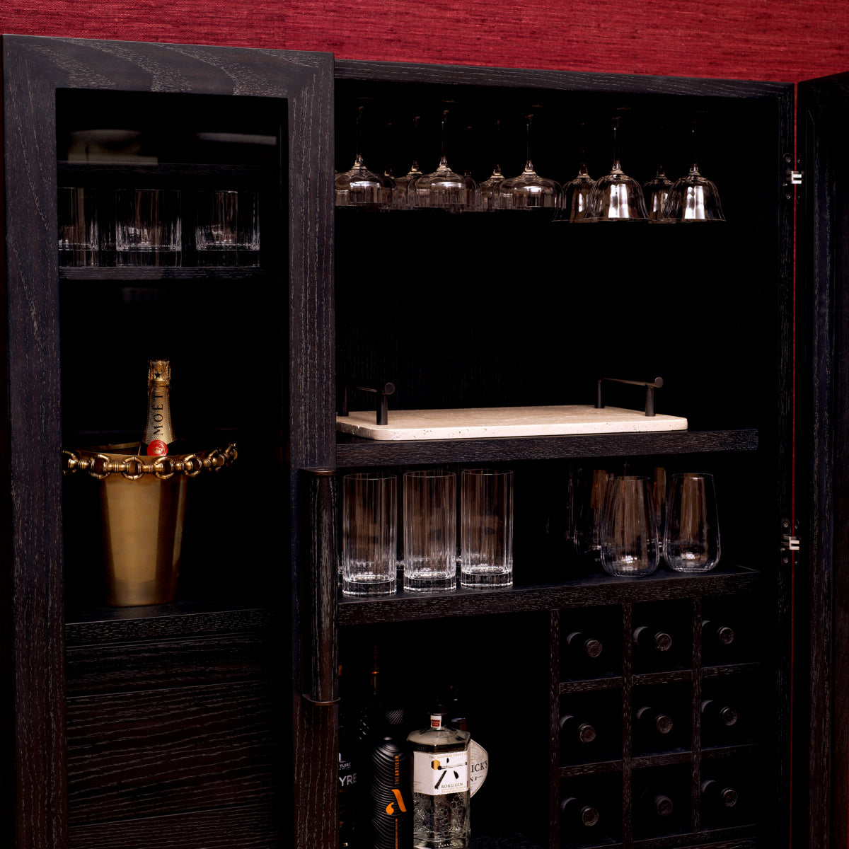 Oak Bar Cabinet Connaught | Eichholtz Miami