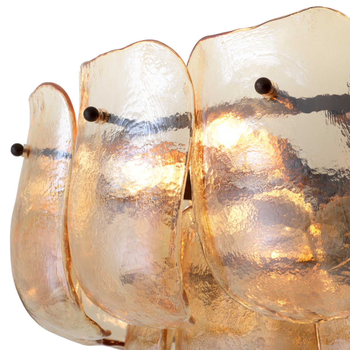 Thick Glass Metal Chandelier Gustave | Eichholtz Miami