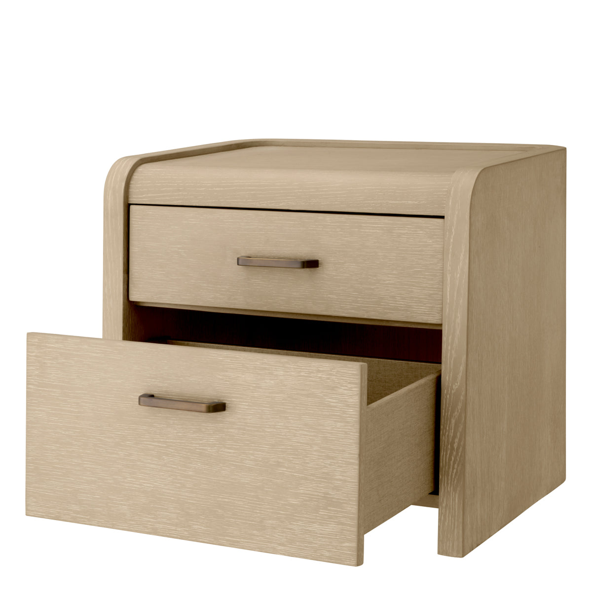 Oak 2-Drawer Nightstand Joane | Eichholtz Miami