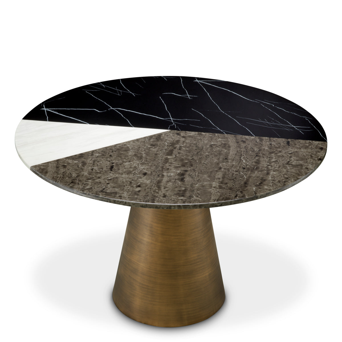 Copper Base Dining Table Tricolori | Eichholtz Miami