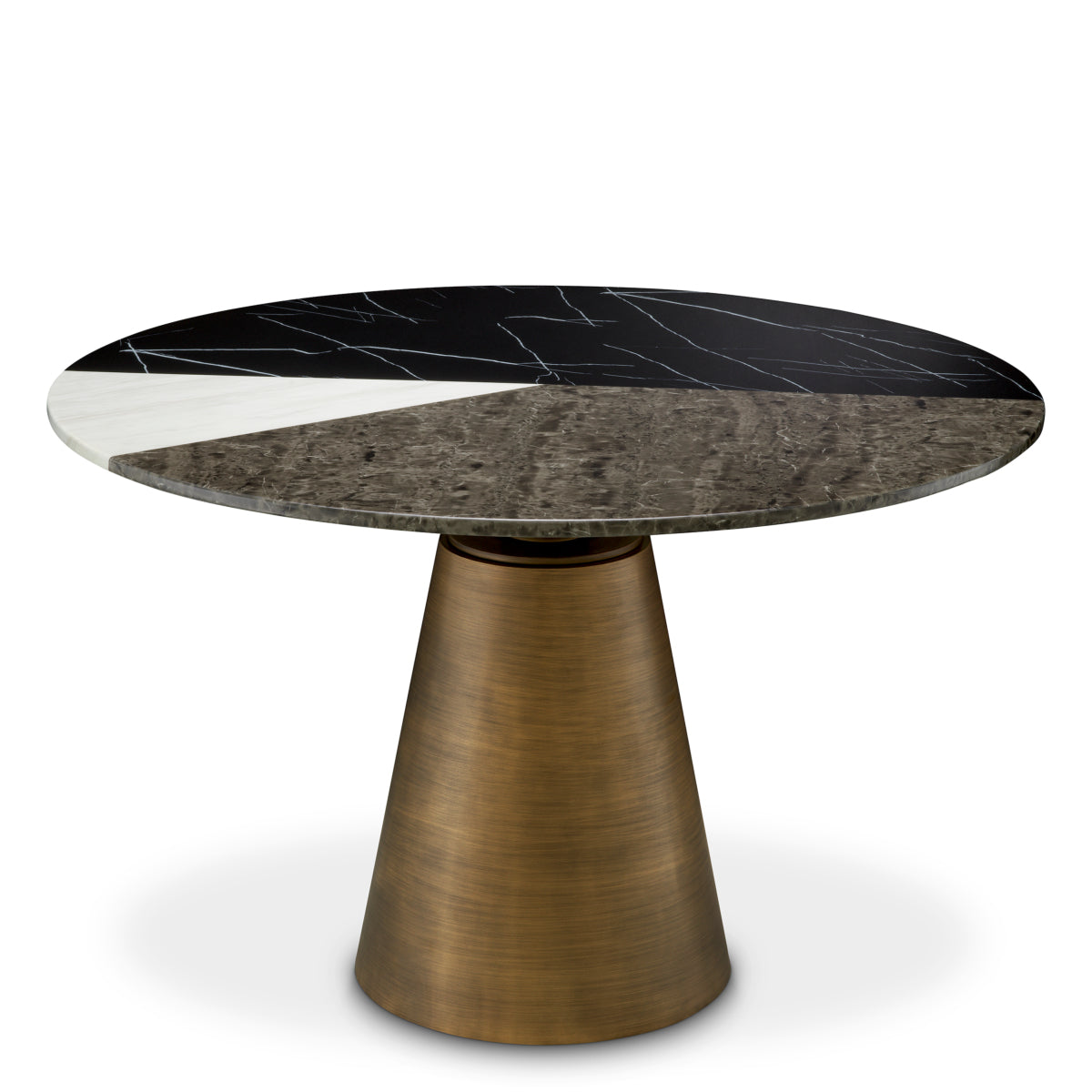 Copper Base Dining Table Tricolori | Eichholtz Miami