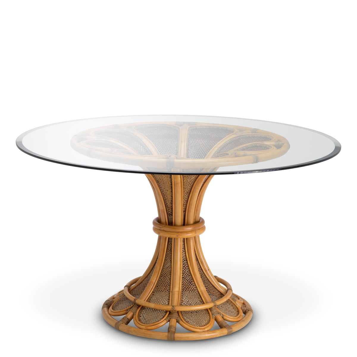 Natural Rattan Center Table Colony | Eichholtz Miami