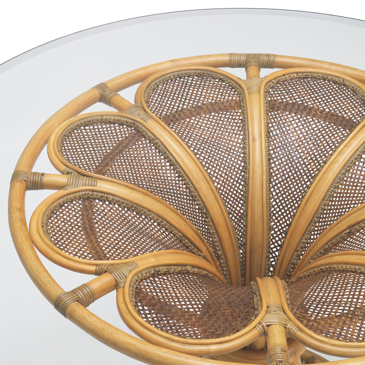 Natural Rattan Center Table Colony | Eichholtz Miami