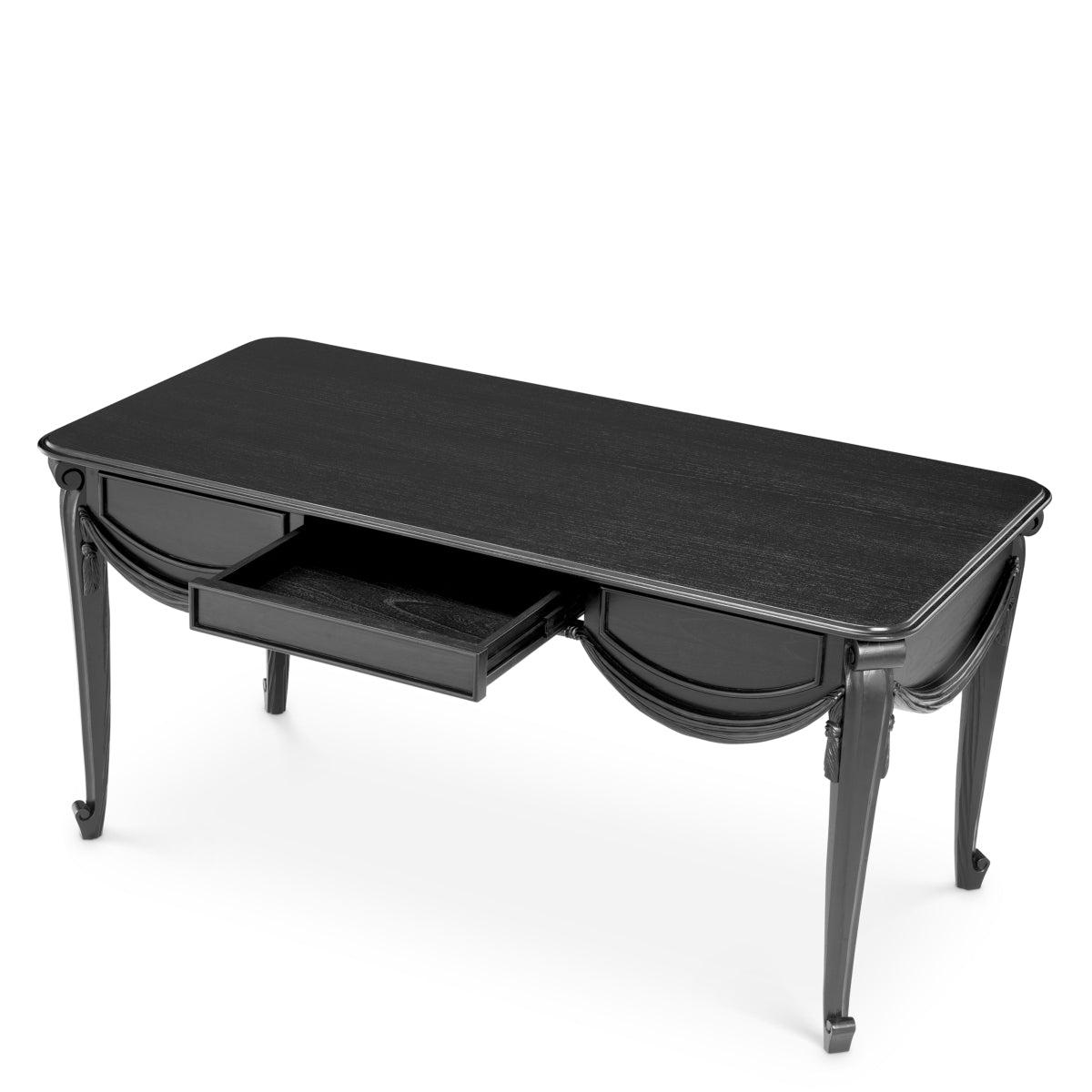 Wooden Black Desk Zafiro | Eichholtz Miami