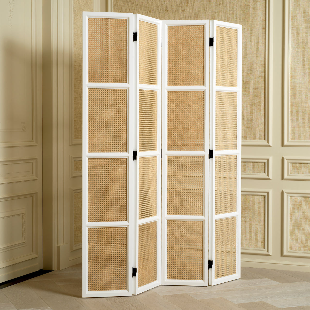 Natural Cane Folding Screen Bahamas | Eichholtz Miami